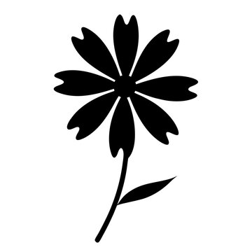 recommend clip art: coreopsis flower minimalist silhouette vector - for nature graphic design projects coreopsis, plant flower modern artwork.