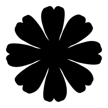 recommend clip art: coreopsis flower minimalist silhouette vector - for nature graphic design projects coreopsis, plant flower modern artwork.