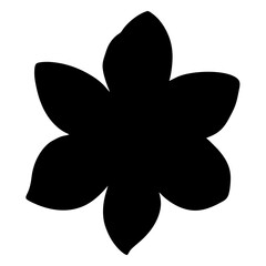 daffodil flower minimalist silhouette vector - for nature graphic design projects daffodil, plant flower modern artwork.