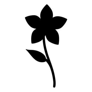 recommend clip art: daffodil flower minimalist silhouette vector - for nature graphic design projects daffodil, plant flower modern artwork.