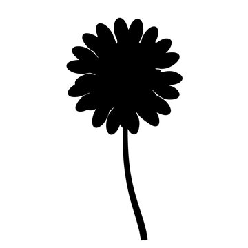recommend clip art: dahlia flower minimalist silhouette vector - for nature graphic design projects dahlia, plant flower modern artwork.