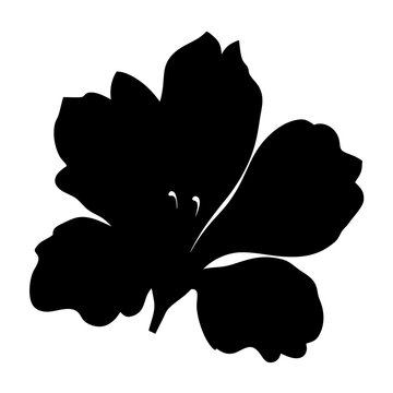 recommend clip art: gladiolus flower minimalist silhouette vector - for nature graphic design projects gladiolus, plant flower modern artwork.