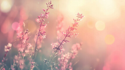 Vintage floral gradient art