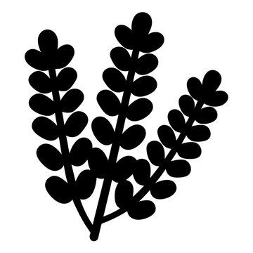 recommend clip art: lupine flower minimalist silhouette vector - for nature graphic design projects lupine, plant flower modern artwork.