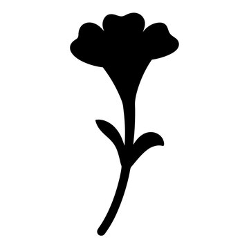 recommend clip art: petunia flower minimalist silhouette vector - for nature graphic design projects petunia, plant flower modern artwork.