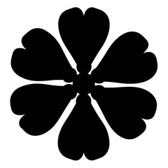 swee alyssumt flower minimalist silhouette vector - for nature graphic design projects swee alyssumt, plant flower modern artwork.