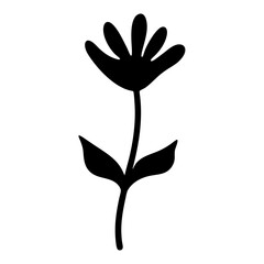 veronica speedwell flower minimalist silhouette vector - for nature graphic design projects veronica speedwell, plant flower modern artwork.