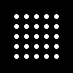 Abstract Geometric Pattern with Ray White Dots. Silhouette of Gobos Dots Window Light Texture Pattern, Light Shadow Effect. 3d Rendering