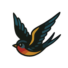 Traditional Old School Tattoo Vector Set – Classic American Style