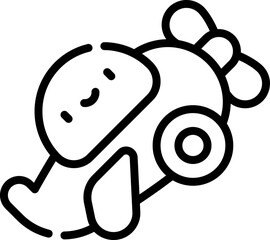 airplane illustration on a white background    