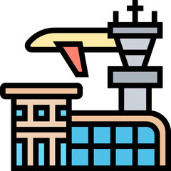 airport (1) illustration on a white background   