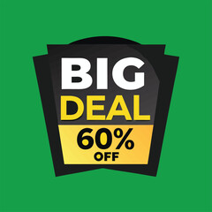 big deal offer final sale tag. Banner design template for marketing. Special offer promotion or retail. background banner modern graphic design for store shop, online store, website, landing page