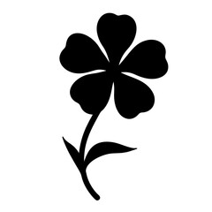 sflower minimalist silhouette vector - for nature graphic design projects s, plant flower modern artwork.