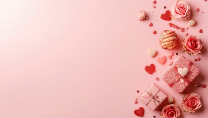 Obraz premium Pink Valentine's Day Treats