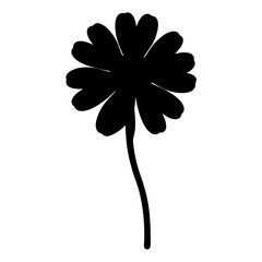 coreopsis flower minimalist silhouette vector - for nature graphic design projects coreopsis, plant flower modern artwork.