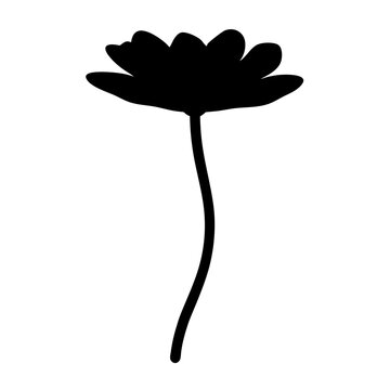 recommend clip art: coreopsis flower minimalist silhouette vector - for nature graphic design projects coreopsis, plant flower modern artwork.