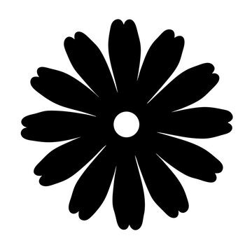 recommend clip art: coreopsis flower minimalist silhouette vector - for nature graphic design projects coreopsis, plant flower modern artwork.