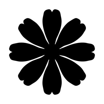 recommend clip art: coreopsis flower minimalist silhouette vector - for nature graphic design projects coreopsis, plant flower modern artwork.