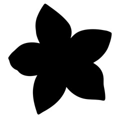 daffodil flower minimalist silhouette vector - for nature graphic design projects daffodil, plant flower modern artwork.