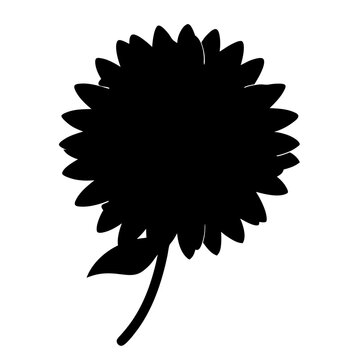 recommend clip art: dahlia flower minimalist silhouette vector - for nature graphic design projects dahlia, plant flower modern artwork.