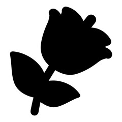 foxglove flower minimalist silhouette vector - for nature graphic design projects foxglove, plant flower modern artwork.