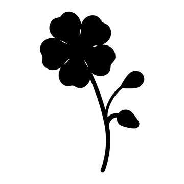 recommend clip art: geranium flower minimalist silhouette vector - for nature graphic design projects geranium, plant flower modern artwork.