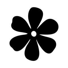 impatiens flower minimalist silhouette vector - for nature graphic design projects impatiens, plant flower modern artwork.