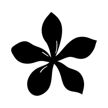 recommend clip art: jasmine flower minimalist silhouette vector - for nature graphic design projects jasmine, plant flower modern artwork.