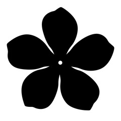 mandevilla flower minimalist silhouette vector - for nature graphic design projects mandevilla, plant flower modern artwork.