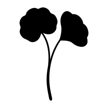 recommend clip art: nasturtium flower minimalist silhouette vector - for nature graphic design projects nasturtium, plant flower modern artwork.