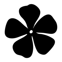 phlox flower minimalist silhouette vector - for nature graphic design projects phlox, plant flower modern artwork.