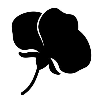 recommend clip art: sweet pea flower minimalist silhouette vector - for nature graphic design projects sweet pea, plant flower modern artwork.