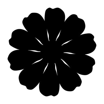 recommend clip art: zinnia flower minimalist silhouette vector - for nature graphic design projects zinnia, plant flower modern artwork.