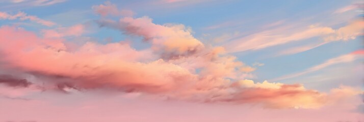 Obraz premium Soft pastel cloudscape