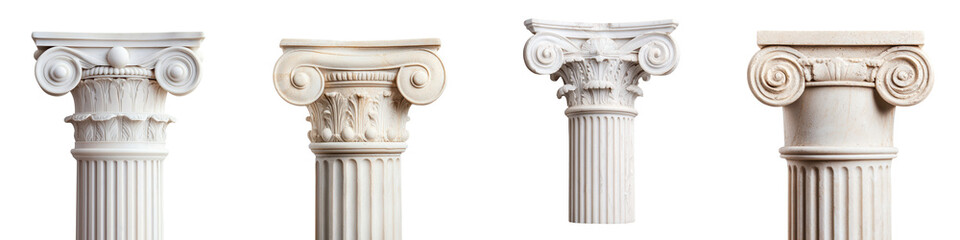 Obraz premium Ornate classical columns with decorative pedestal design