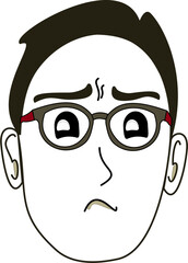 man with glasses