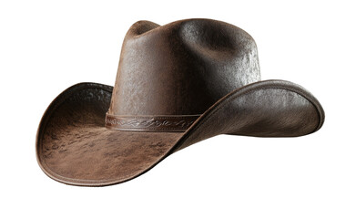 A stylish brown cowboy hat made from durable material features a decorative band, ideal for country-themed events, outdoor gatherings, and daily wear in sunny weather