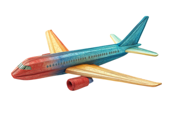 Vibrant Airplane Illustration: A Journey Through Colors