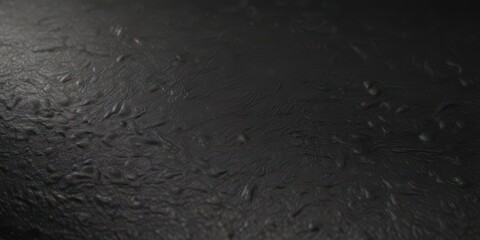 Deep black leather, subtly textured surface  Fine grain visible  , abstract, material, glossy