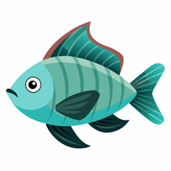 fish on a white background