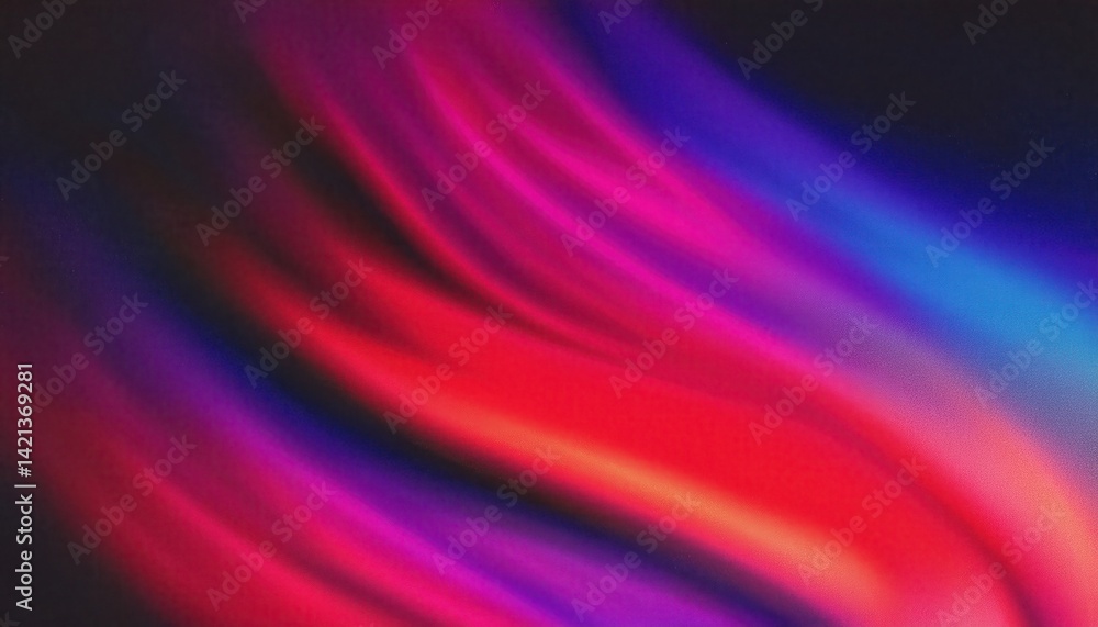 Poster vivid abstract red violet gradient motion blur lightwave background for digital art, modern graphic 