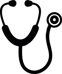 Stethoscope Silhouette Vector Art Collection

