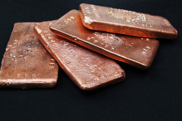 Copper bars industrial precious metal money investing
