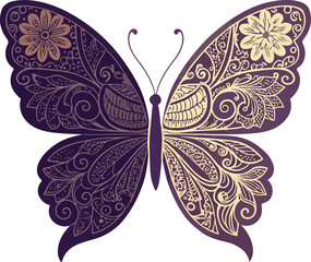 Unique Silhouette Butterfly Image for Creative Design Inspiration