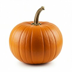Obraz premium Fresh orange pumpkin isolated on white background.