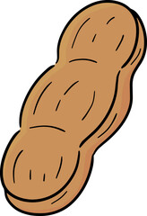 Illustration of boiled peanuts
