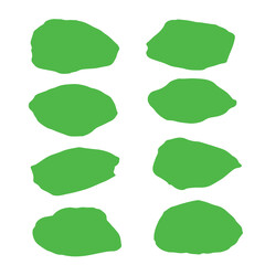 set of green grunge banners
