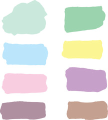 set of watercolor paint splashes
