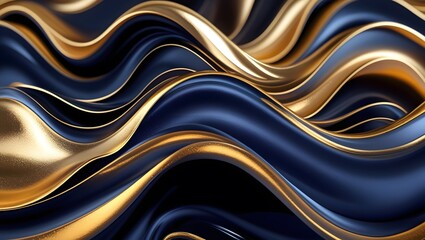 Naklejka premium Vibrant Colorful Flowing Curves – Abstract Background