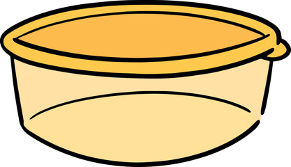 Illustration of plastic container
